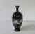 Asian Antique Japanese Meiji Era Black Cloisonne Vase With 5 Cranes For Sale - Image 3 of 7