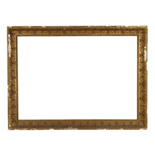 Pastille Golden Carved Frame For Sale