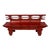 Red Lacquer Chinoiserie Bench W/ Storage Drawers For Sale
