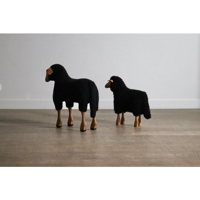 Mid-Century Modern Sheep by Hanns Peter Krafft for Meier, Germany, 1982, Set of 2 For Sale - Image 3 of 5