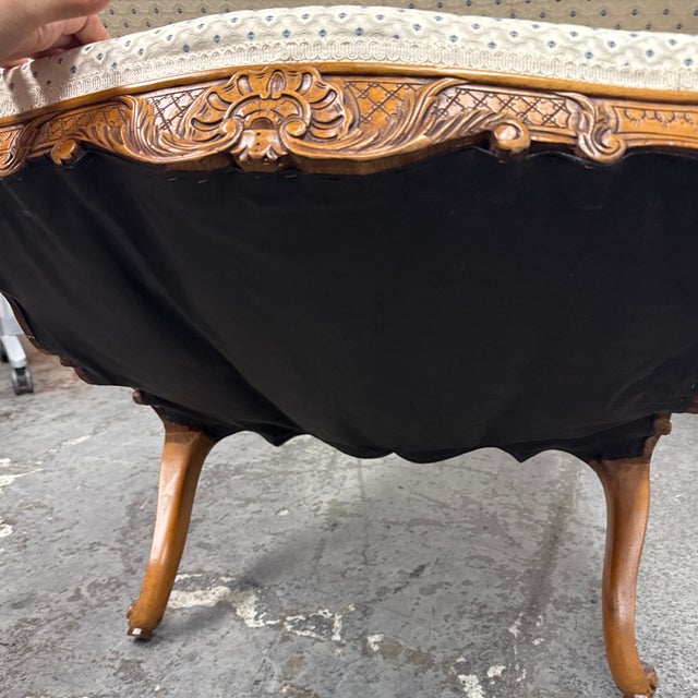 Antique Louis XIV Fruitwood Armchairs, a Pair For Sale - Image 12 of 12