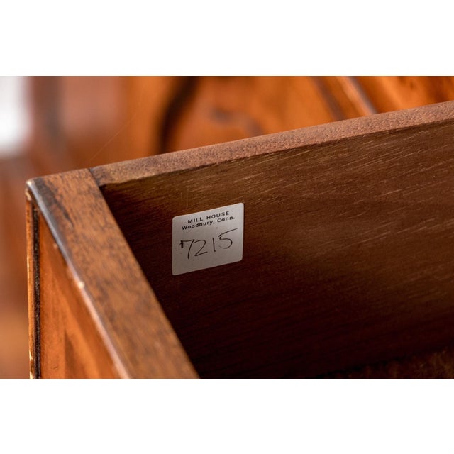 Antique Georgian Style Burl Wood Breakfront Cabinet For Sale - Image 14 of 14