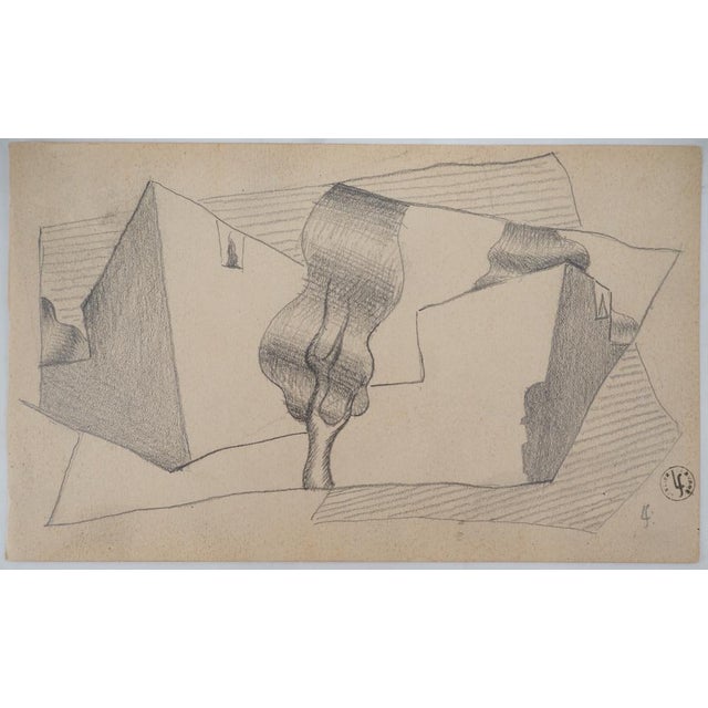 Léopold Survage, Cubist Landscape, Original Drawing For Sale - Image 6 of 6