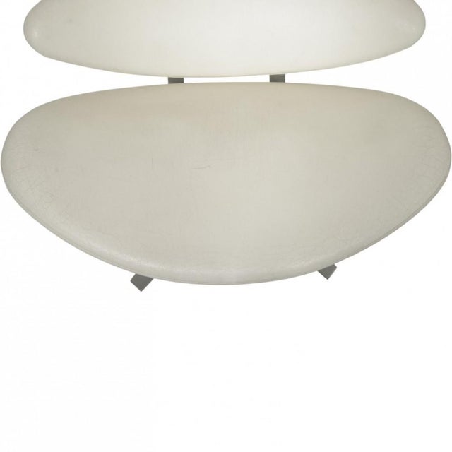 Corona Chair in White Leather by Erik Jørgensen, 2000s For Sale - Image 6 of 15