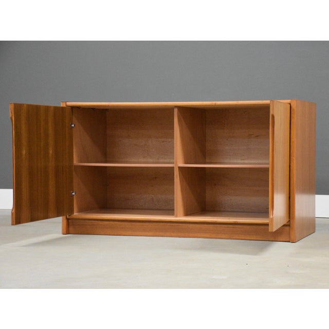 1970s Danish Modern 48” Teak Credenza Cabinet For Sale - Image 4 of 9