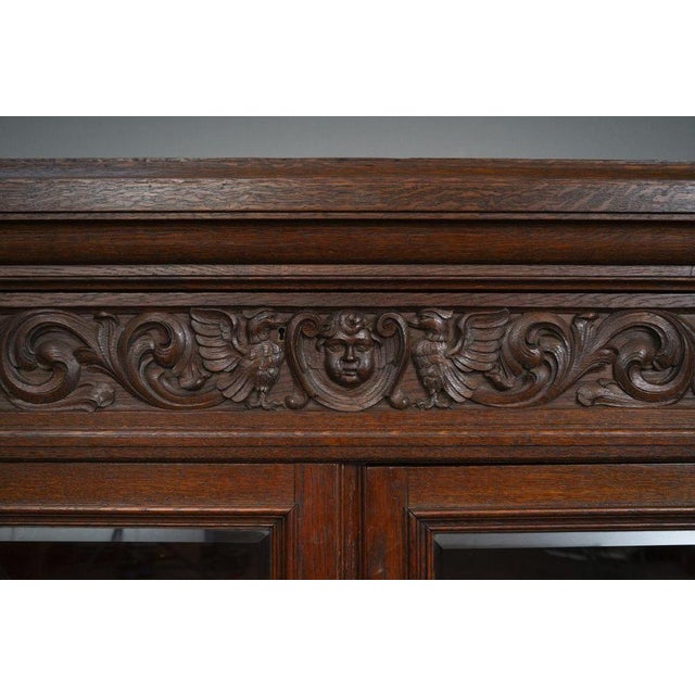 Historicist Oak Display Cabinet, Late 19th Century For Sale - Image 16 of 18