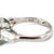 Metal Vintage Platinum 4.35ctw Gia Green Emerald Diamond Three Stone Cocktail Ring, Size 4.25 For Sale - Image 7 of 9