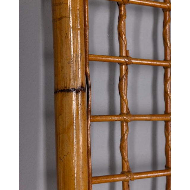 Vintage Italian Bamboo Wall Coat Rack, 1960s For Sale - Image 6 of 10