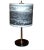 French Table Lamp With Painted Glass Shade For Sale In Los Angeles - Image 6 of 6