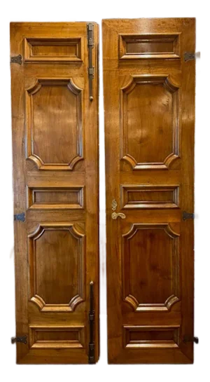 Pair of 19th Century Italian Walnut Doors