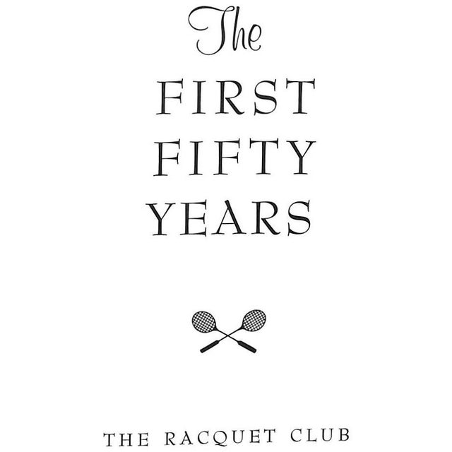 The Racquet Club Saint Louis 1906-1956 For Sale - Image 4 of 11