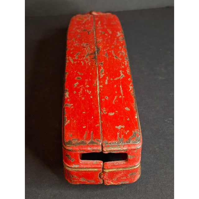 Antique Arcade Cast Iron Fageol Safety Bus 8" Red Vintage Toy Car Vehicle 1920s For Sale - Image 16 of 18