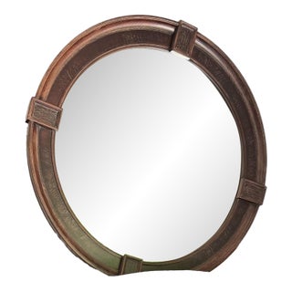 Bernhardt Large Dresser and Matching Round Mirror For Sale