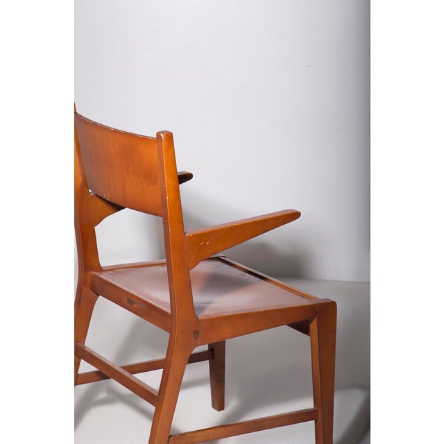 1950s Set of Vintage Wooden Chairs, 1950 For Sale - Image 5 of 15
