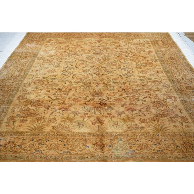 Vintage Persian Tabriz Rug 8'10'' X 11'8'' For Sale - Image 11 of 11