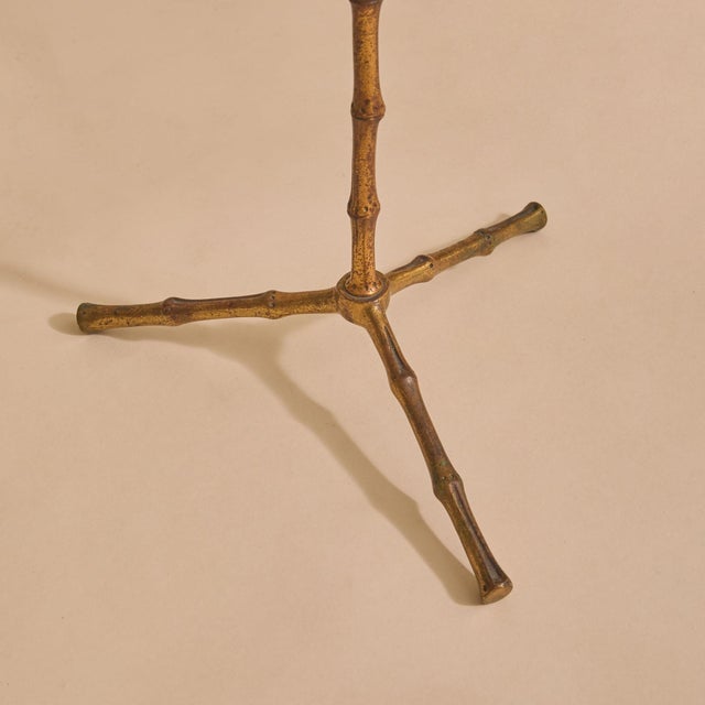 Brown French Gilt Bronze Freestanding Catchall In the Manner of Maison Baguès, 1950s For Sale - Image 8 of 9