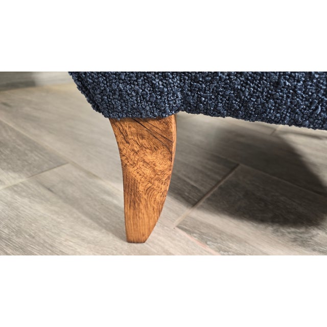 Blue Lounge Chairs by Jindrich Halabala, 1940s, Set of 3 For Sale - Image 8 of 15