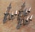 Early 20th Century French Gothic Revival Wrought Iron Wall Sconces, Set of 3 For Sale - Image 10 of 10