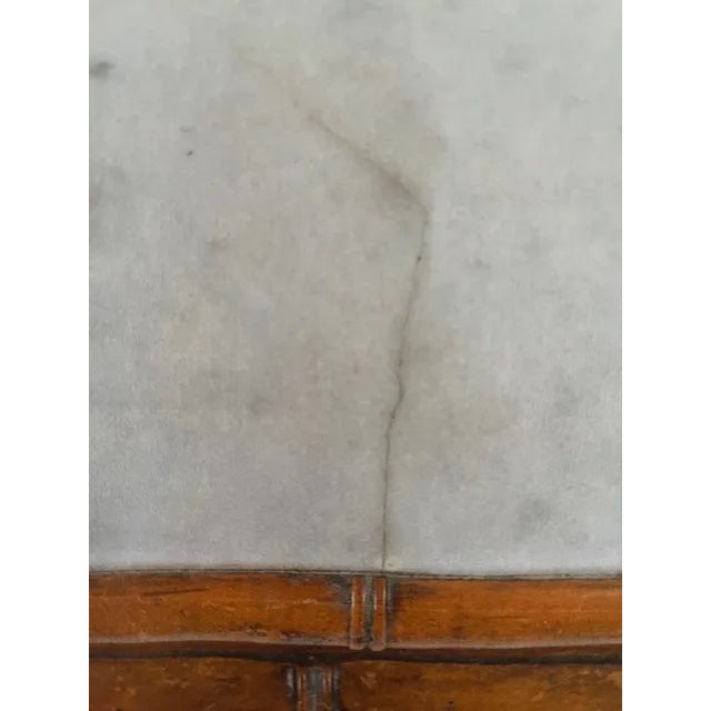 Late 19th C French Aesthetic Faux Bamboo Carved Pine Side Table For Sale - Image 10 of 12