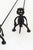 Brutalist 1990s Black Wrought Hotdog or Marshmallow Skewers in Male and Female Forms For Sale - Image 3 of 7