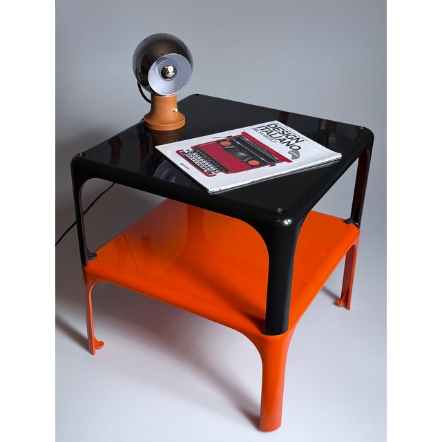 Black Demetrio 45 Stacking Table by Vico Magistretti for Artemide, 1960s For Sale - Image 6 of 8