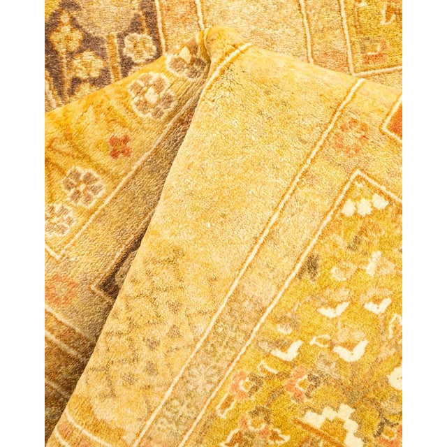 Textile Mogul, One-of-a-Kind Hand-Knotted Area Rug in Ivory, 3' 1" x 4' 10" For Sale - Image 7 of 8