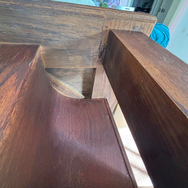 Chestnut 19th Century East Lake Style Solid Wood Tavern/Saloon Game Table With Mug Shelves Circa 1860-90 For Sale - Image 8 of 12