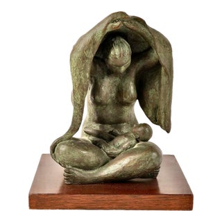 Bronze Sculpture of Mother and Child, Jose Kuri-Brena (Mexican, 1914-2004): For Sale