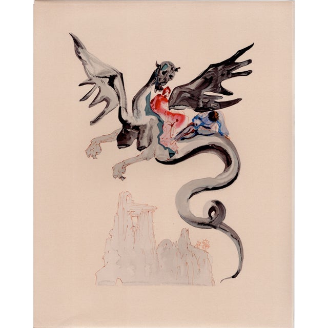 S. Dali, On the Back of Geryon, 1964, Woodcut For Sale - Image 6 of 8