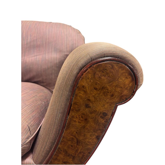 Art Deco Pierre Counot Blandin Dusty Purple Settee For Sale - Image 3 of 7