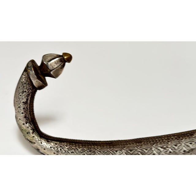 Antique Moroccan Berber Khanjar Dagger With Sheath For Sale - Image 4 of 15