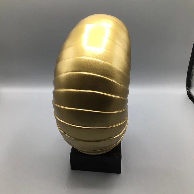 Faux Gold Shell on Black Base For Sale In Sacramento - Image 6 of 13