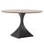 A striking blend of natural stone and sculptural iron, this 48" round dining table brings an elegant, organic presence to...