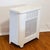Antique metal radiator cover from a 1910 prairie style house. This is an off white color and there are some areas of rust...