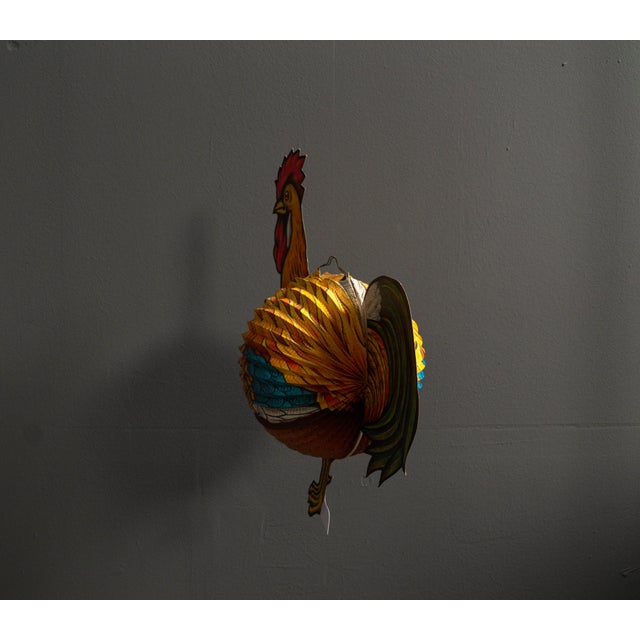 Paper Rooster Lantern, West Germany, 1960s For Sale - Image 10 of 14