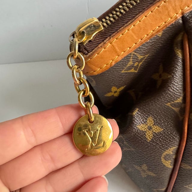 American Louis Vuitton Tivoli Pm Bag Brown LV Monogram Canvas Leather Top Handle Purse For Sale - Image 3 of 12