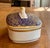 A vintage covered porcelain dish/trinket box produced by Porzellanmanufaktur Martinroda (PM) in Thuringia, Germany....