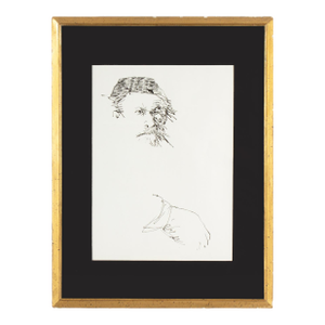 Abstract Ink Portrait Drawing by James L. Bruch