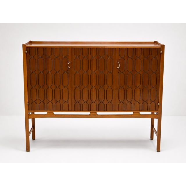 David Rosén Mid-Century Swedish Napoli Cabinet by David Rosén, 1953 For Sale - Image 4 of 17
