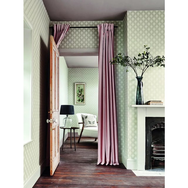Traditional Sanderson Witney Daisy Wallpaper in Birch - a Sample For Sale - Image 3 of 3