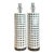 Vintage Lattice Ceramic and Chrome Lamps - Pair For Sale