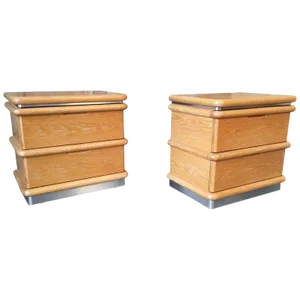 Mid 20th Century Jay Spectre Nightstands - a Pair