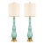 Mid 20th Century The Marbro Lamp Company – Vintage Murano Lamps in Turquoise Blue – A Pair For Sale