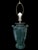 Vintage Neoclassical Green Ceramic Table Lamp For Sale - Image 4 of 14