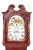 Antique Mahogany Eight Day Moonphase Grandfather Clock with Painted Face For Sale - Image 15 of 17