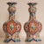Chinoiserie Delft Vases Polychrome Knob Vases Vintage Delftware Ceramic a Pair For Sale - Image 3 of 13