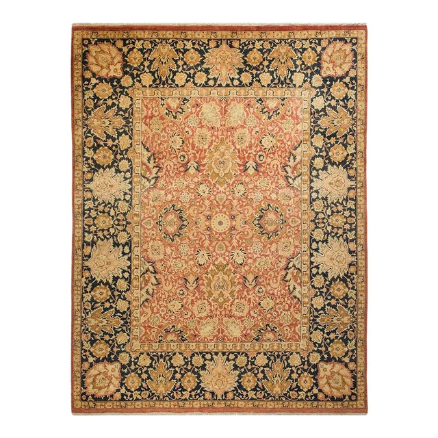 Mogul Collection Hand-Knotted Area Rug - Orange 8' 0" x 10' 6" For Sale