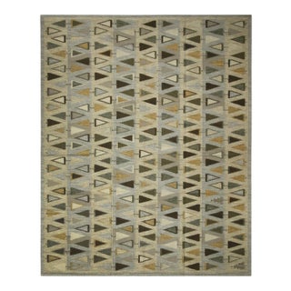 Swedish Geometric Rug by Celerie Kemble for Chairish, 2'6 x 8' For Sale