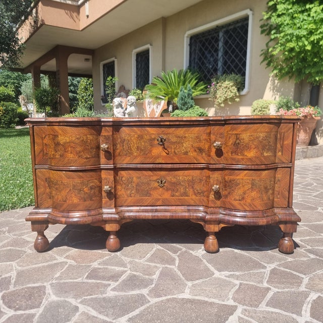 Ferrarese Chest of Drawers in Walnut Burl, 1720s For Sale - Image 13 of 13