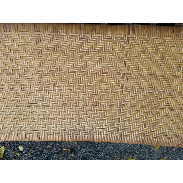Charming Rattan Bench For Sale - Image 4 of 11
